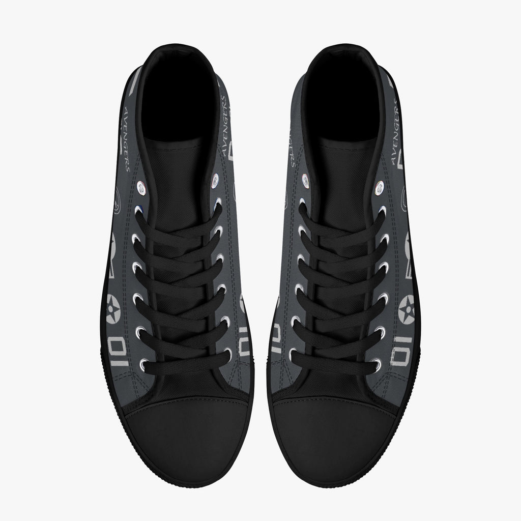 VMA-211 "Wake Island Avengers" (BuNo 165572) High Top Canvas Shoes - I Love a Hangar