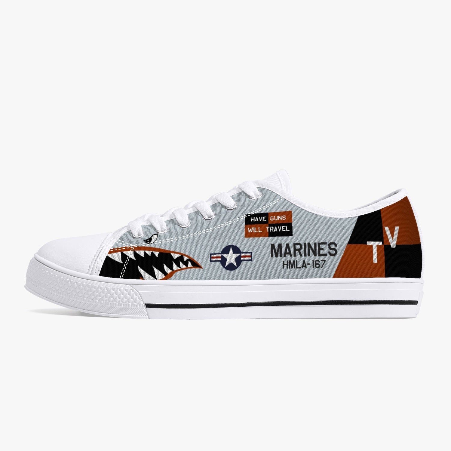 HMLA-167 "Warriors" Low Top Canvas Shoes - I Love a Hangar