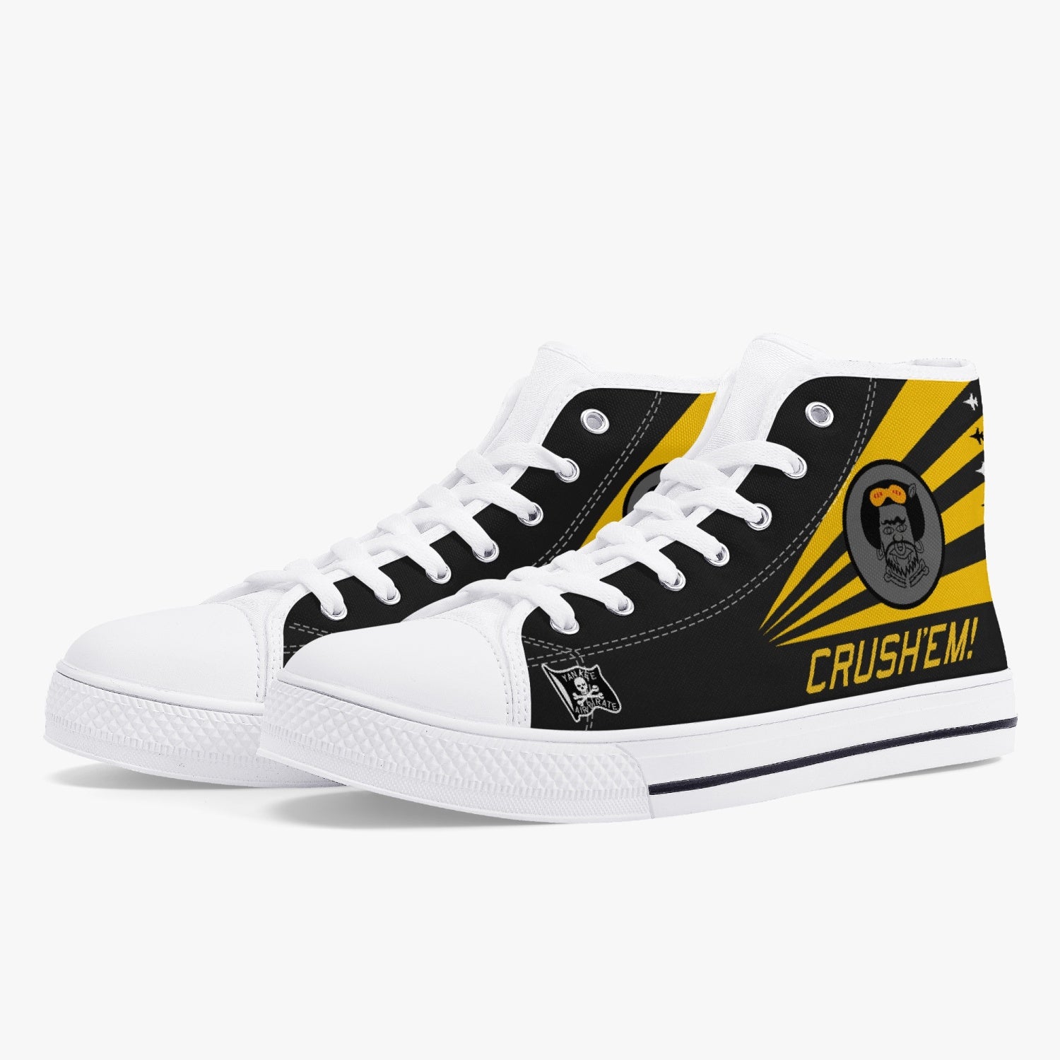 80th Fighter Squadron High Top Canvas shoes - I Love a Hangar