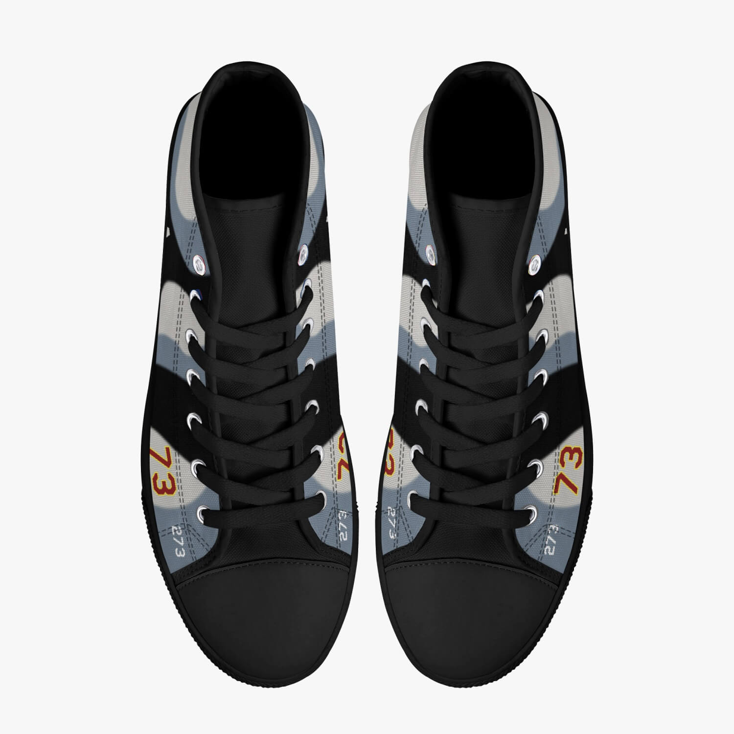 64th Aggressor Squadron High Top Canvas Shoes - I Love a Hangar