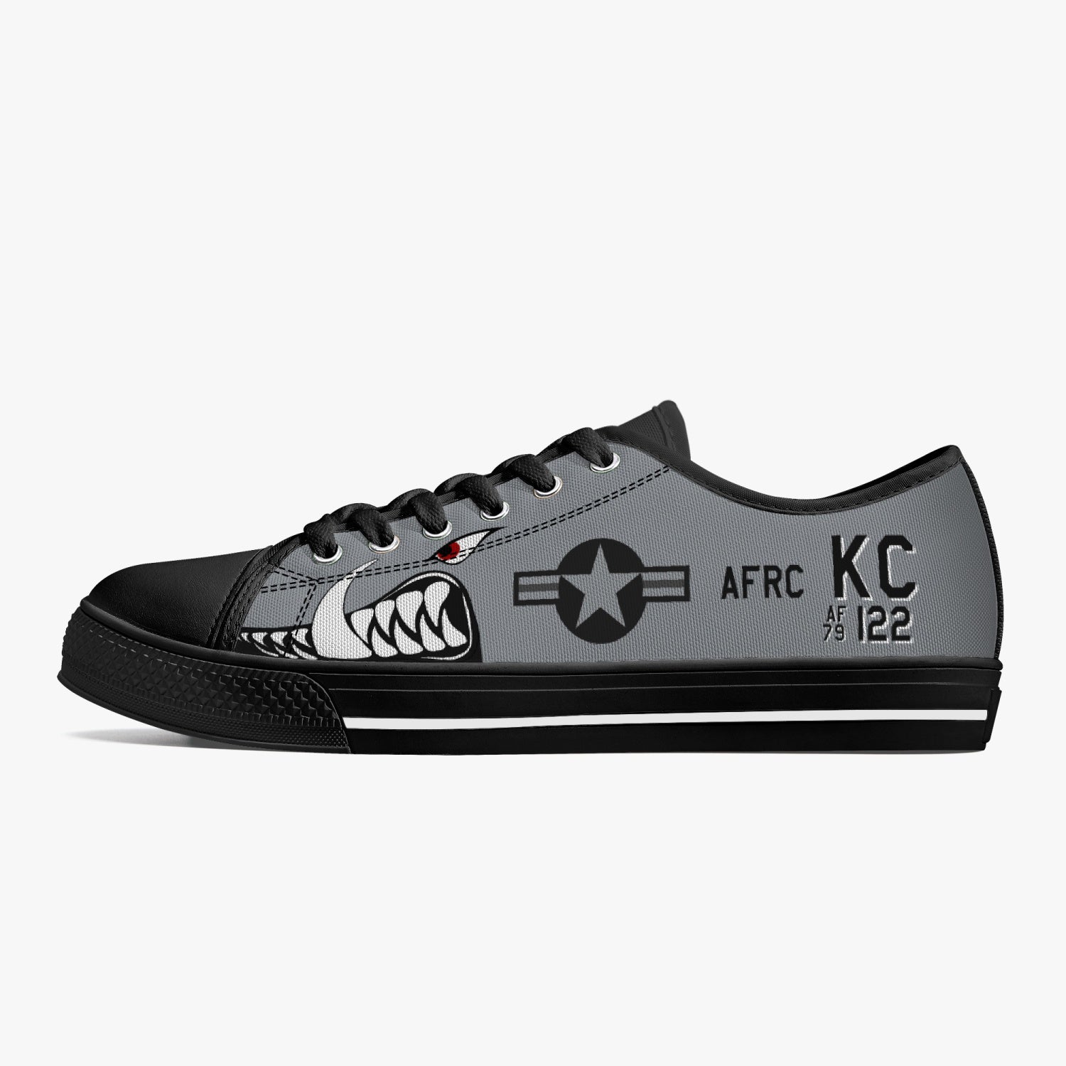 A-10 "KC Hawgs" Low Top Canvas Shoes - I Love a Hangar