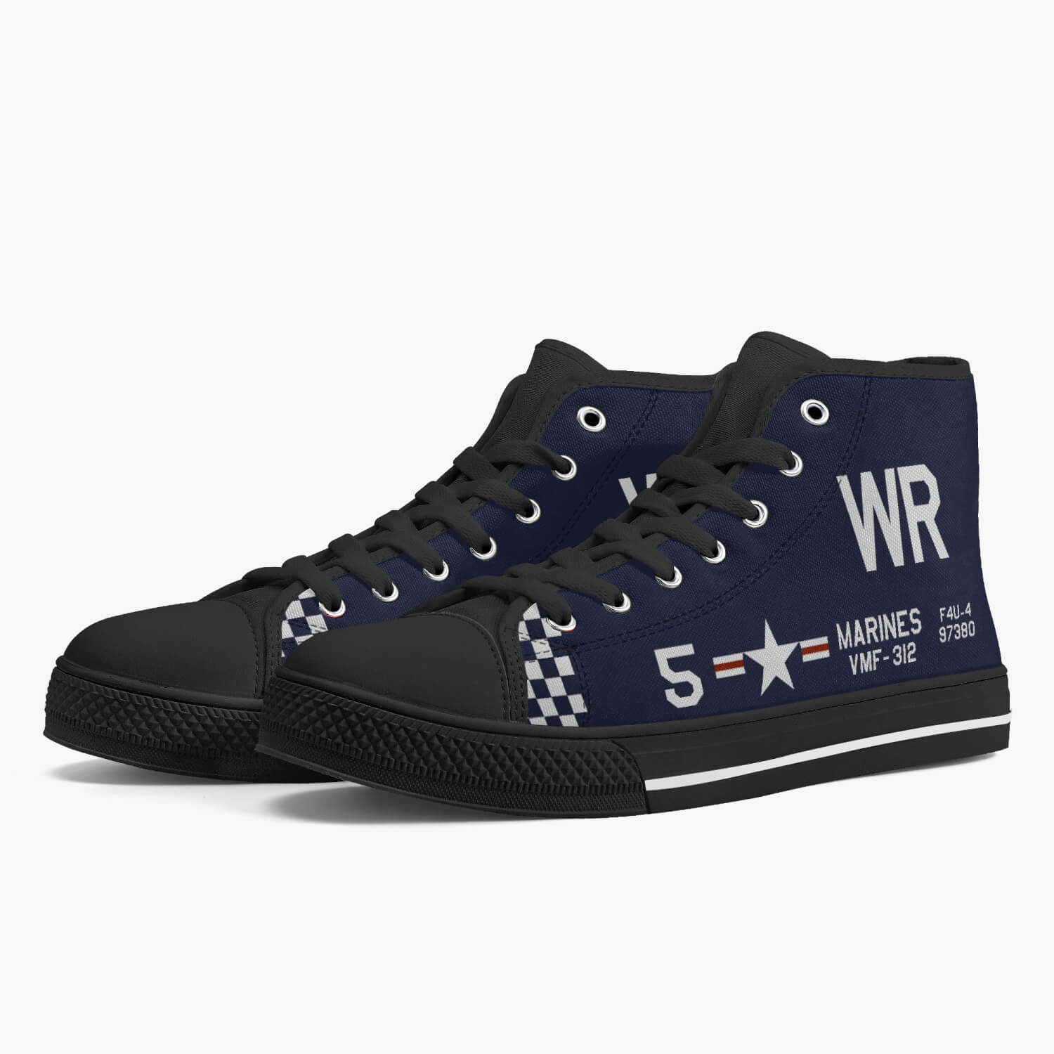 F4U Corsair "WR5" High Top Canvas Shoe - I Love a Hangar