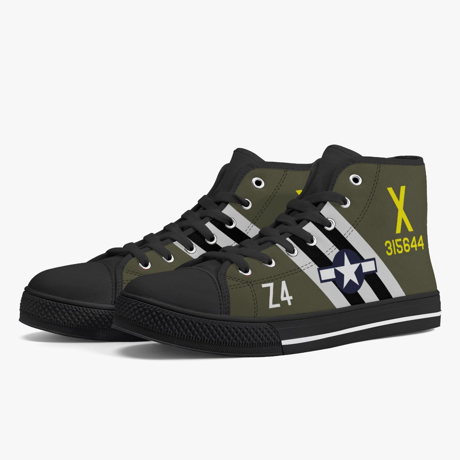 C-47 "Round Trip” High Top Canvas Shoes