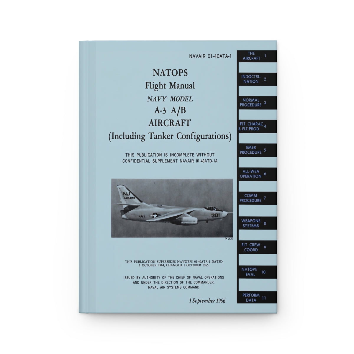 A-3 NATOPS Inspired Hardcover Journal