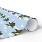 P-38 Lightning Wrapping Paper - Sky Blue - I Love a Hangar