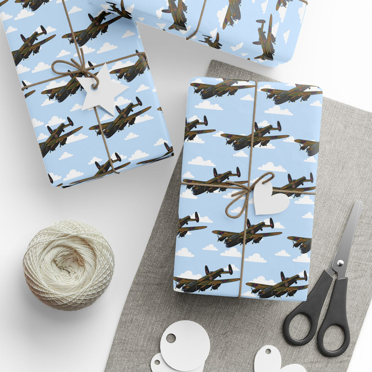 Lancaster Wrapping Paper - Sky Blue