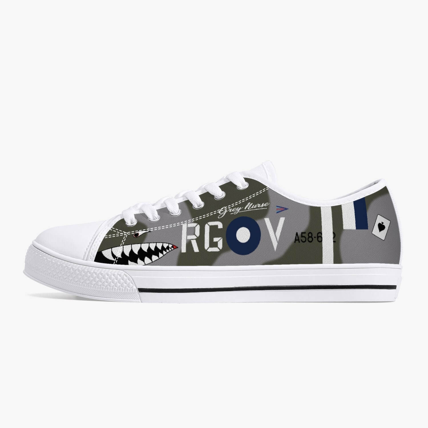 Spitfire "RG-V" Low Top Canvas Shoes - I Love a Hangar