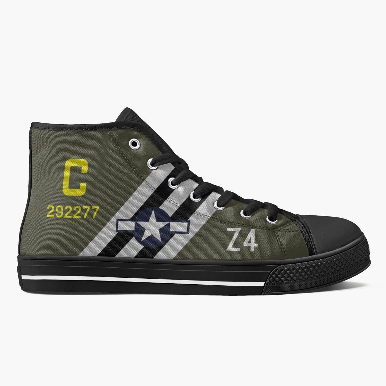 C-47 "Boogie Baby" High Top Canvas Shoes - I Love a Hangar