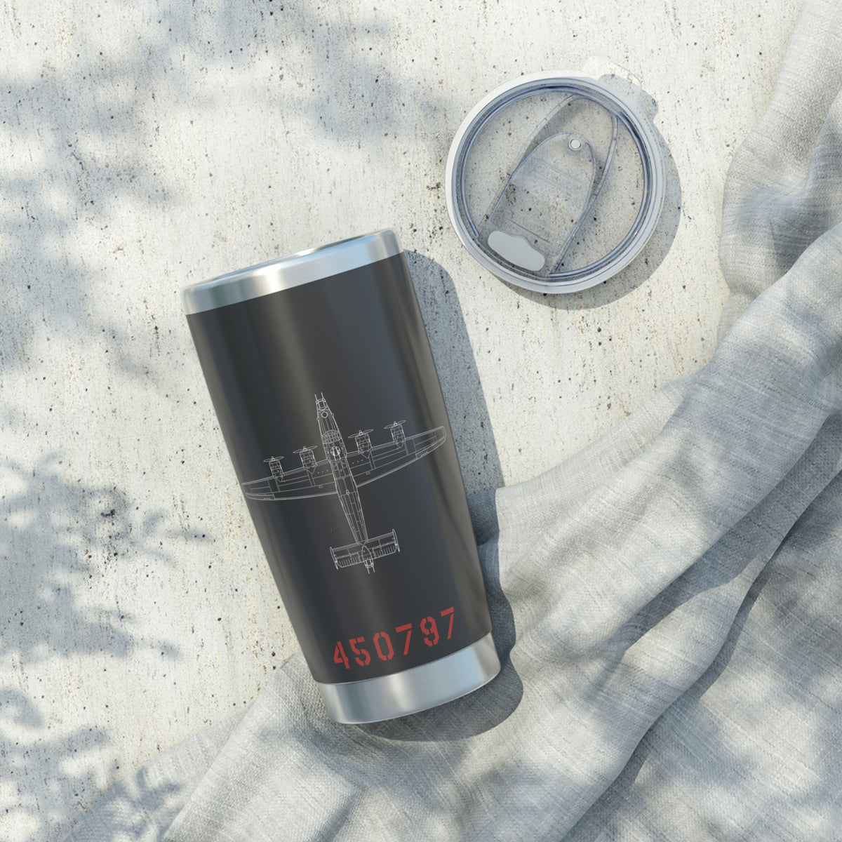 B-24 "Sack Time" Inspired 20oz (590ml) Stainless Steel Tumbler - I Love a Hangar