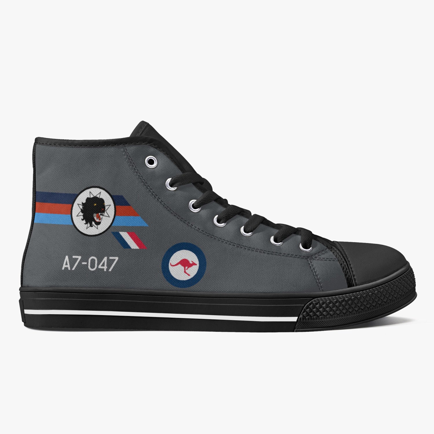 Macchi "A7-047" High Top Canvas Shoes (Grey) - I Love a Hangar