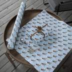 AT-6 Texan (Bare Metal) Wrapping Paper -  Sky Blue