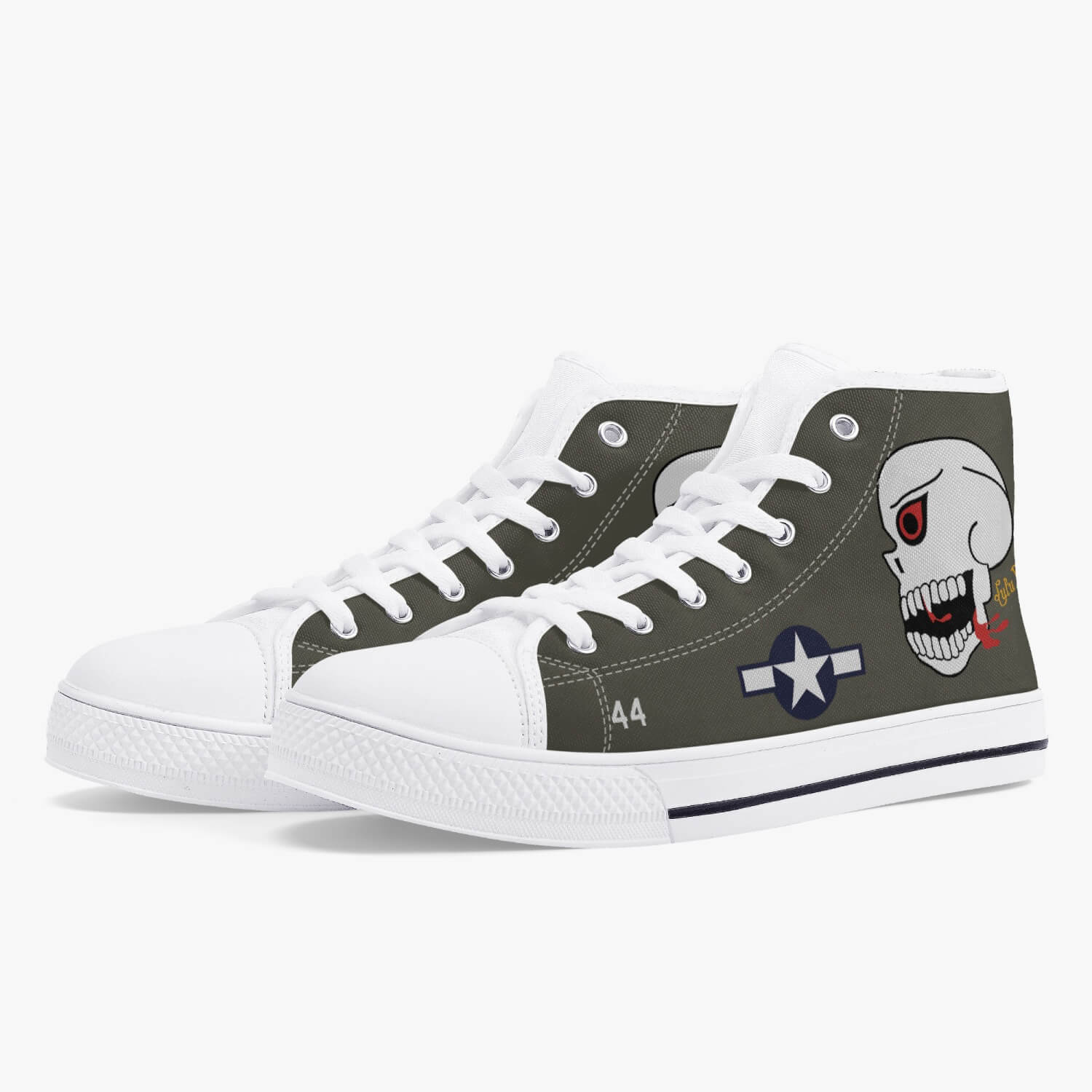 P-40 "Lulu Belle" High Top Canvas Shoes - I Love a Hangar