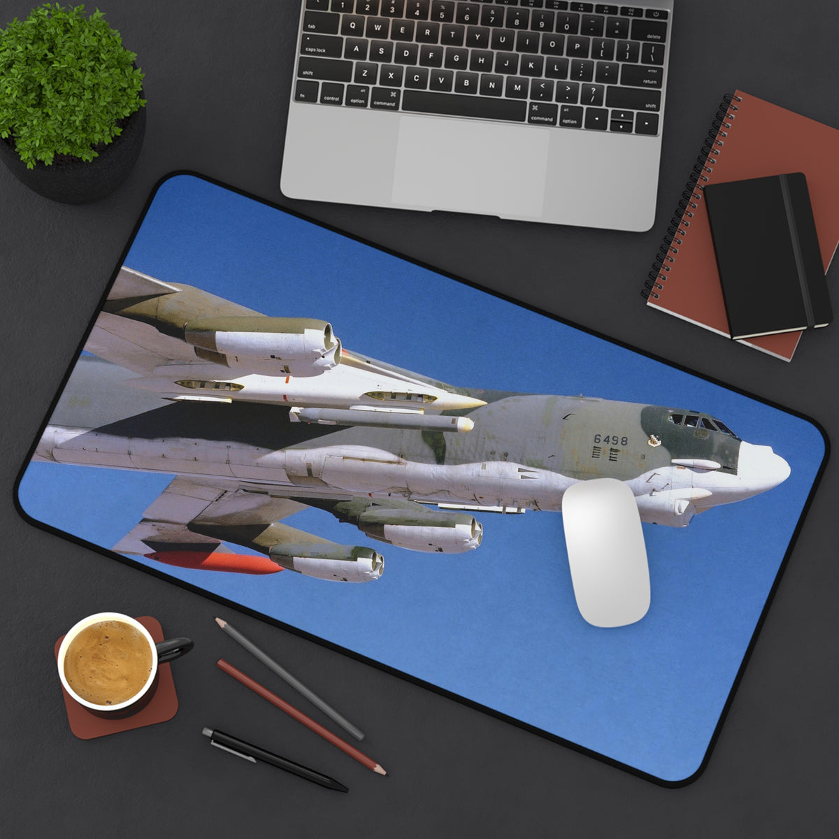 B-52 Stratofortress In Flight Desk Mat - I Love a Hangar