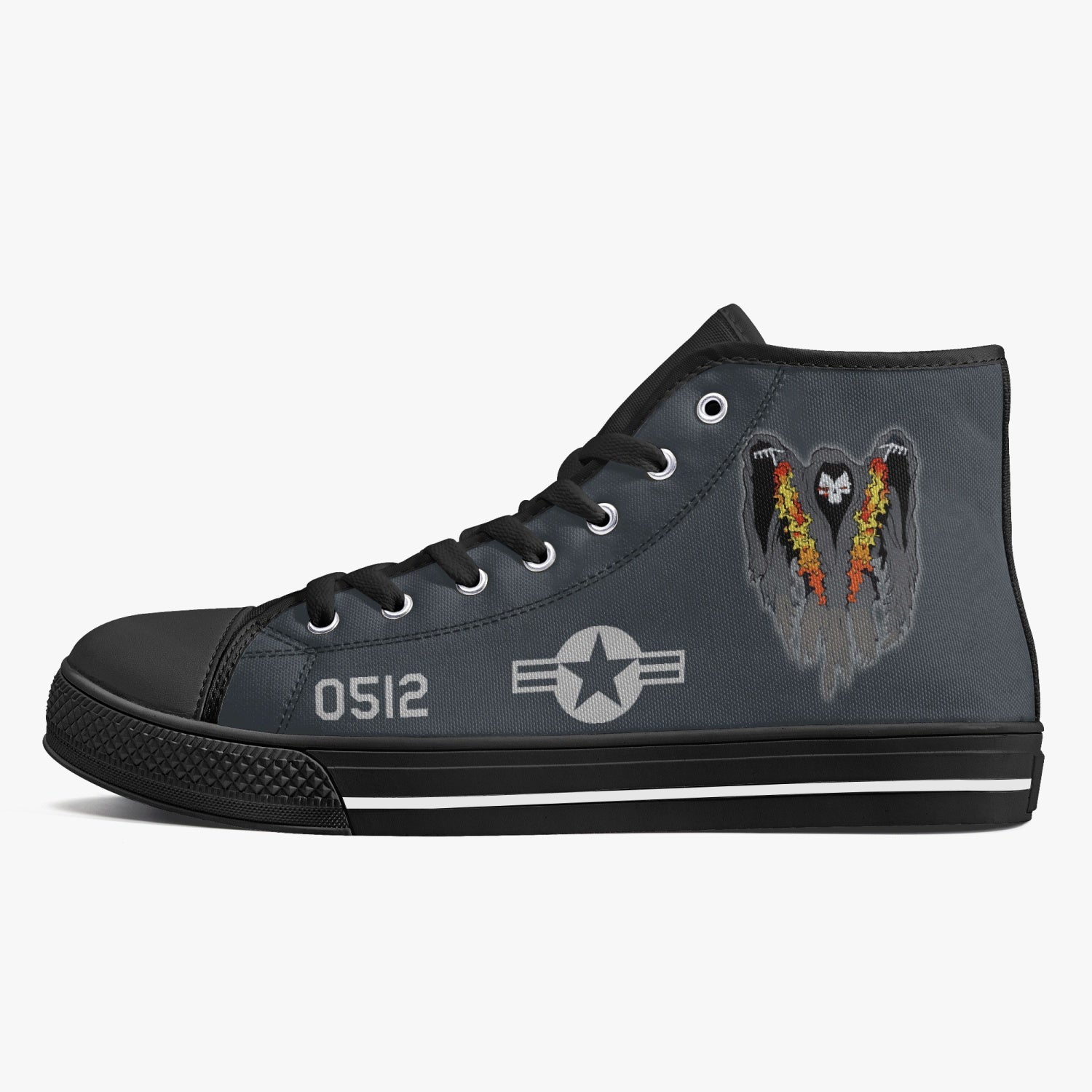 AC-130 "Spooky II" High Top Canvas Shoes - I Love a Hangar