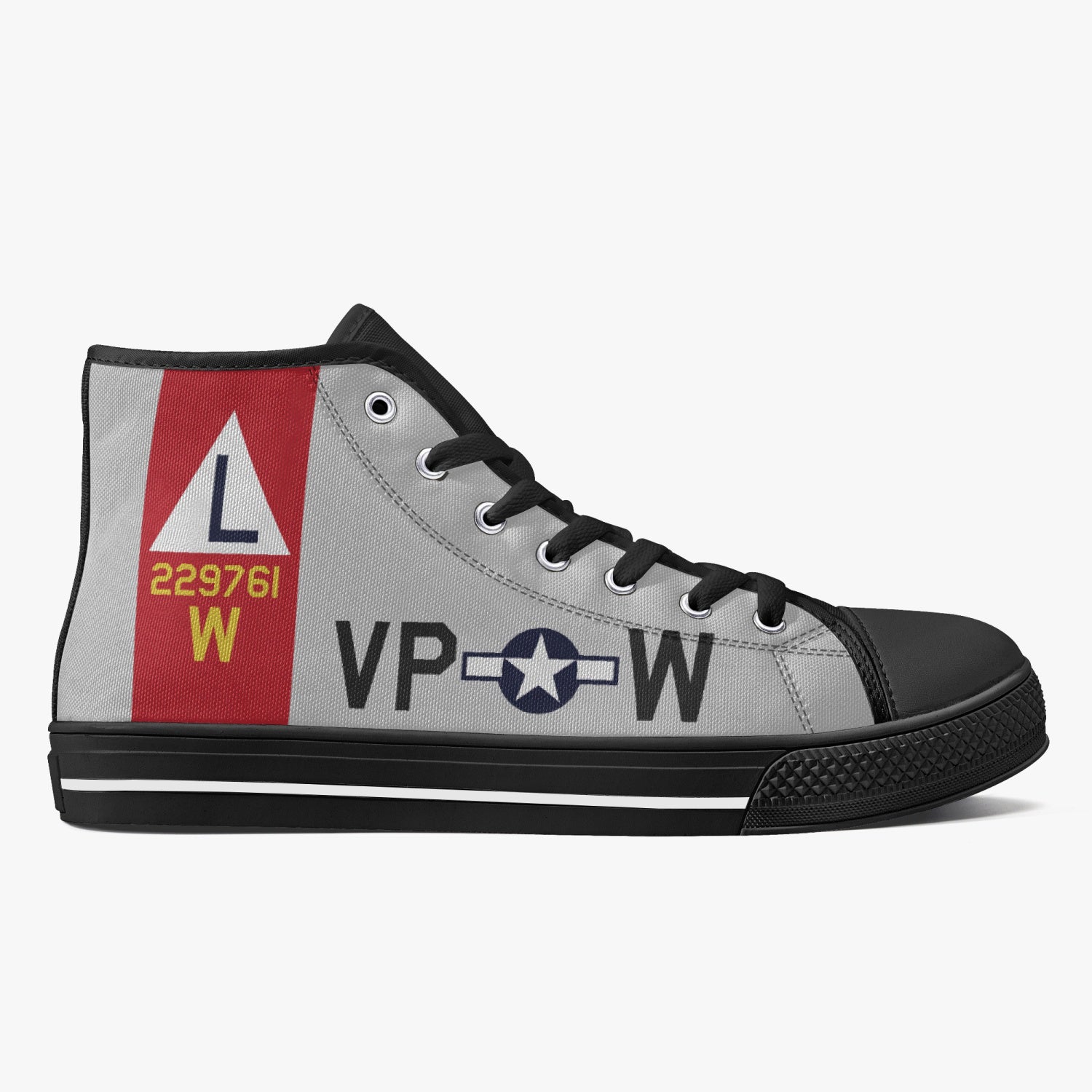 B-17 "VP-W" (229761) High Top Canvas Shoes - I Love a Hangar