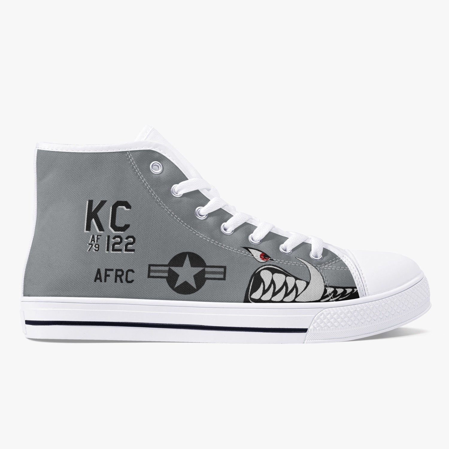 A-10 "KC Hawgs" High Top Canvas Shoes - I Love a Hangar