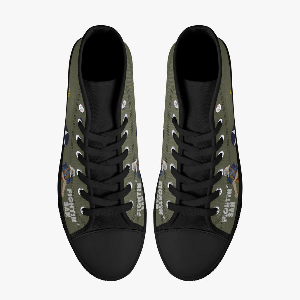 B-24 "Fightin' Sam" High Top Canvas Shoes - I Love a Hangar