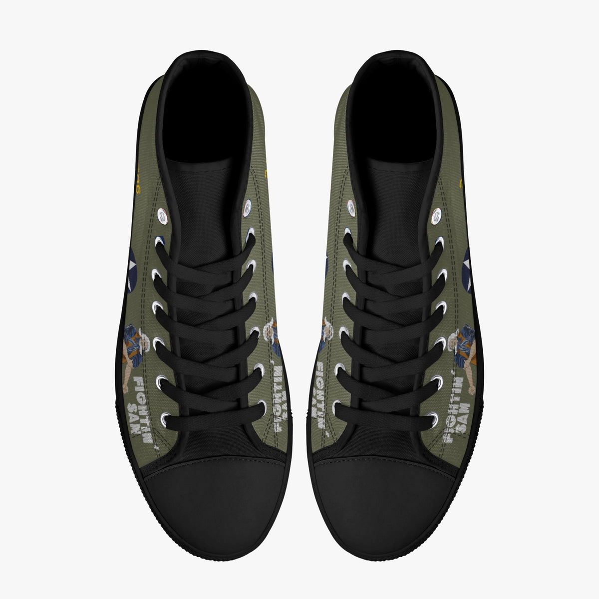 B-24 "Fightin' Sam" High Top Canvas Shoes - I Love a Hangar