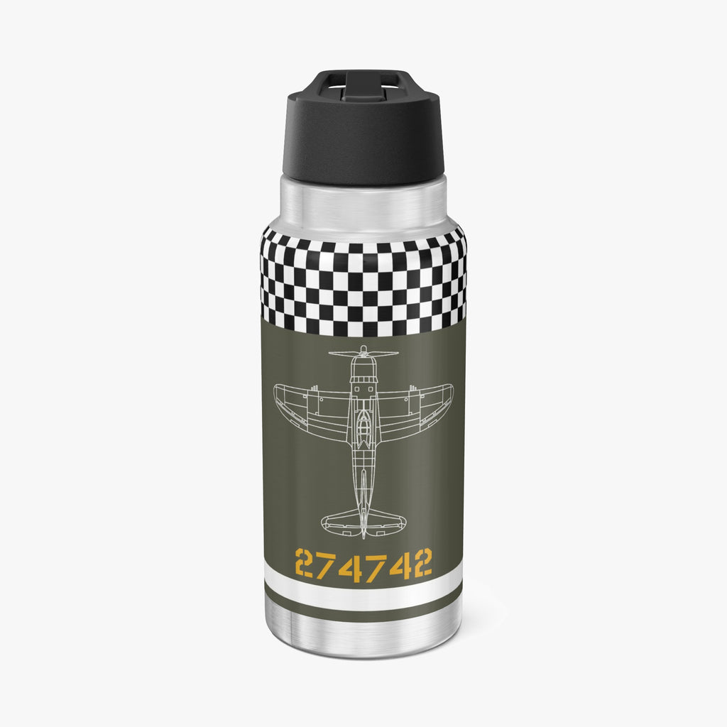 P-47 "War Eagle Snafu" Inspired Tumbler, 32oz (950ml) - I Love a Hangar