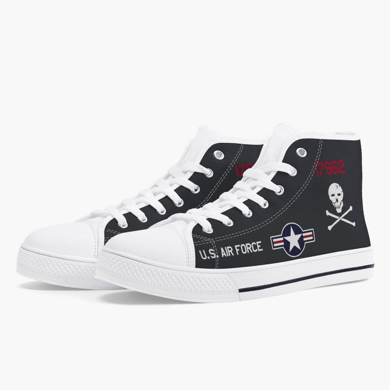 SR-71 "Blackbird" (61-7962) High Top Canvas Shoes - I Love a Hangar