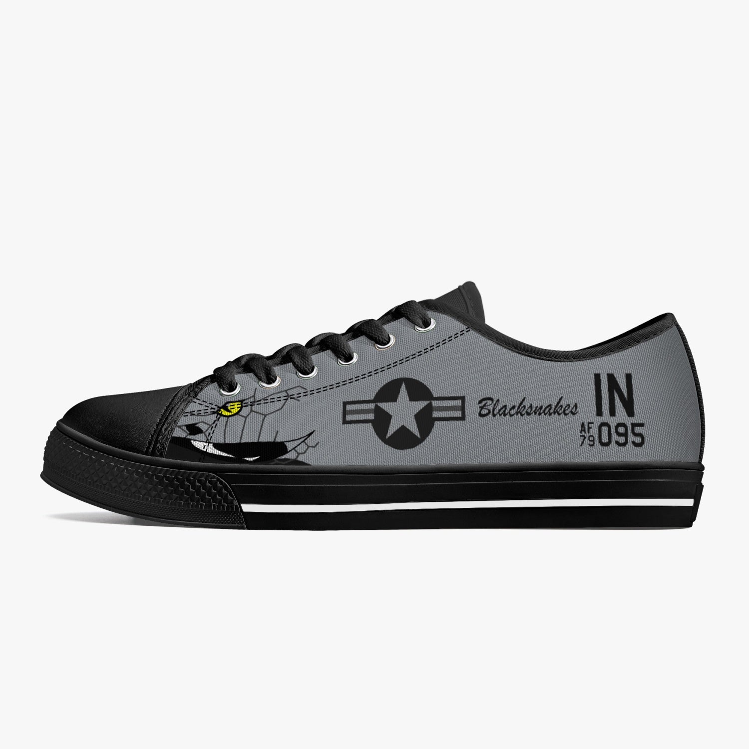 A-10 "Blacksnakes" Low Top Canvas Shoes - I Love a Hangar