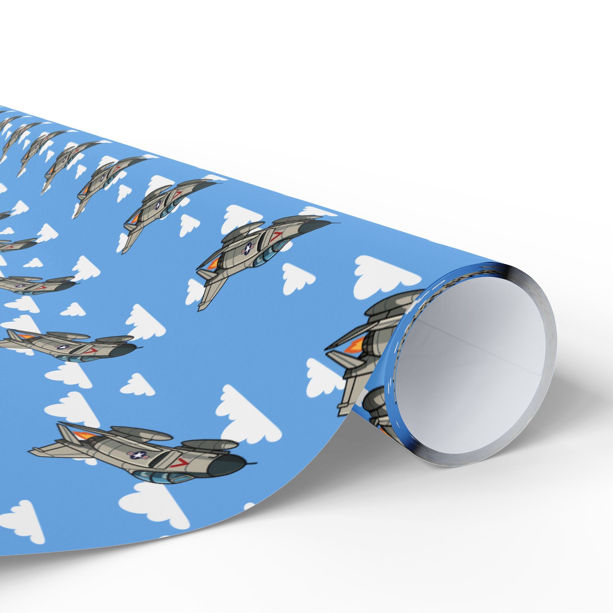 F-4 Phantom Wrapping Paper - Light Blue - I Love a Hangar
