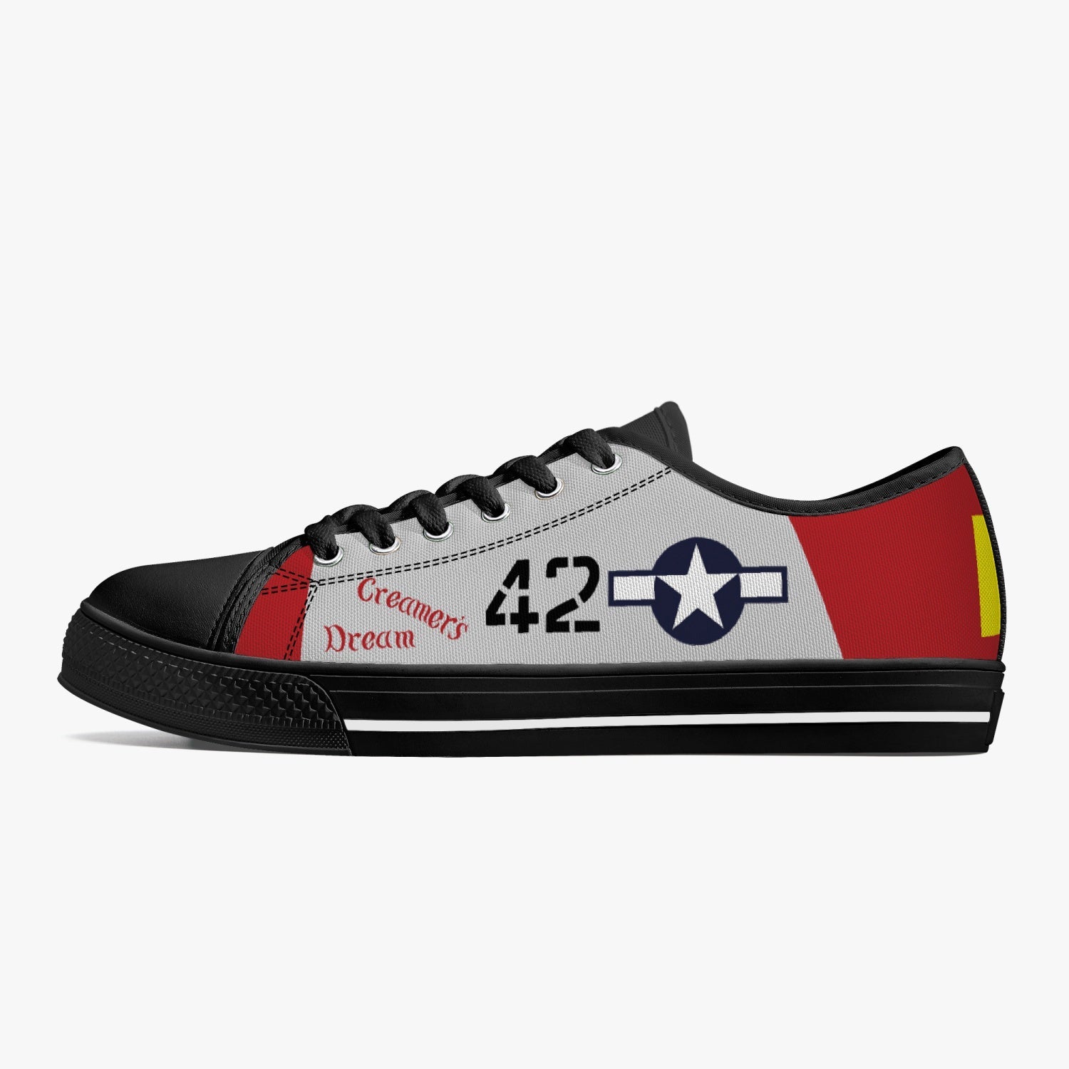 P-51 "Creamer's Dream" Low Top Canvas Shoes - I Love a Hangar