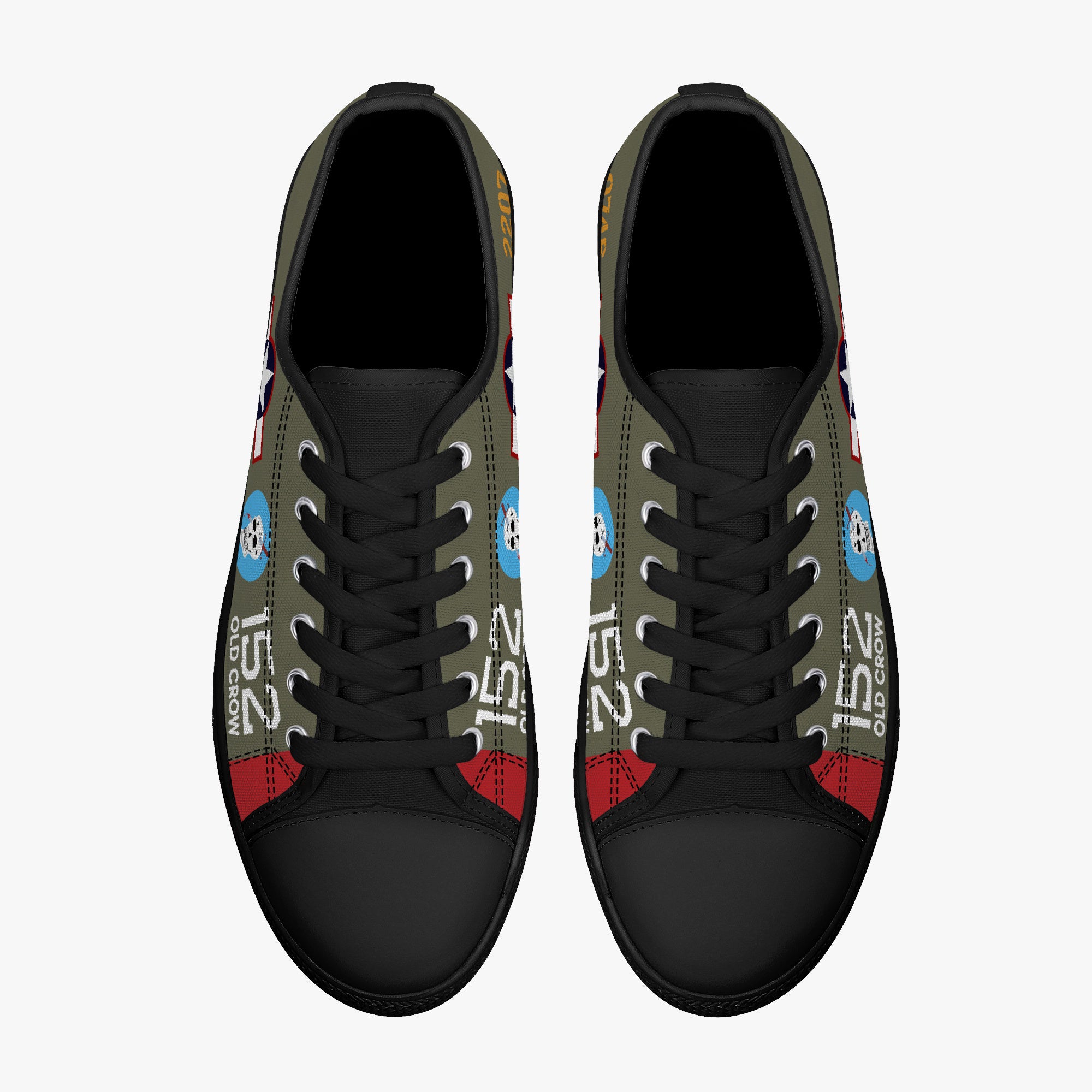 P-39 “Old Crow” Low Top Canvas Shoes