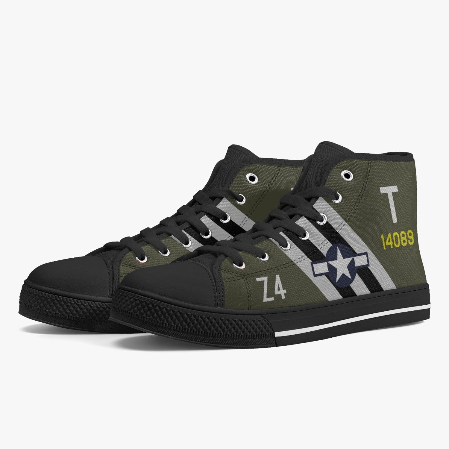 C-49 "Wild Kat" High Top Canvas Shoes - I Love a Hangar