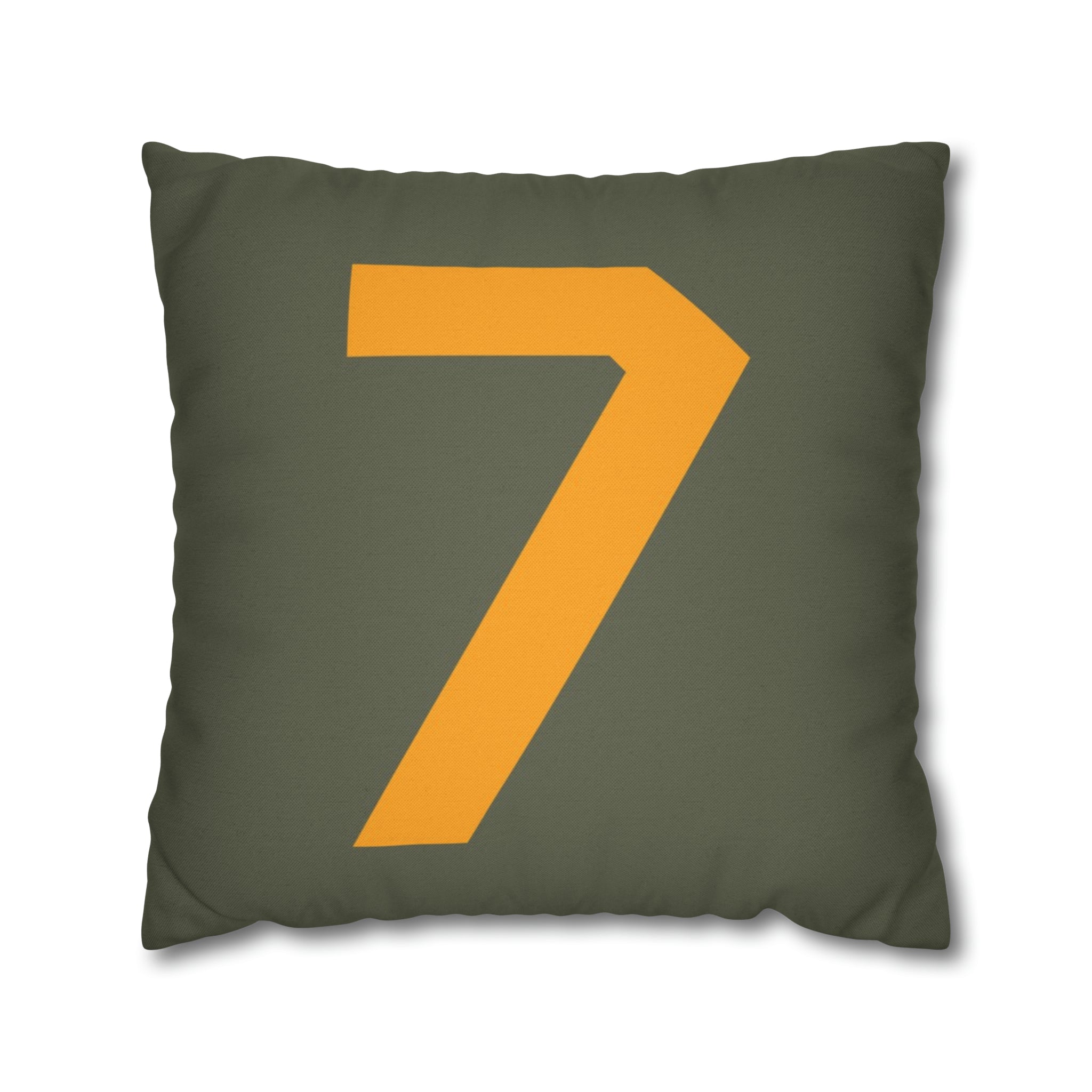 WWII USAAF Number "7" Square Pillowcase - I Love a Hangar