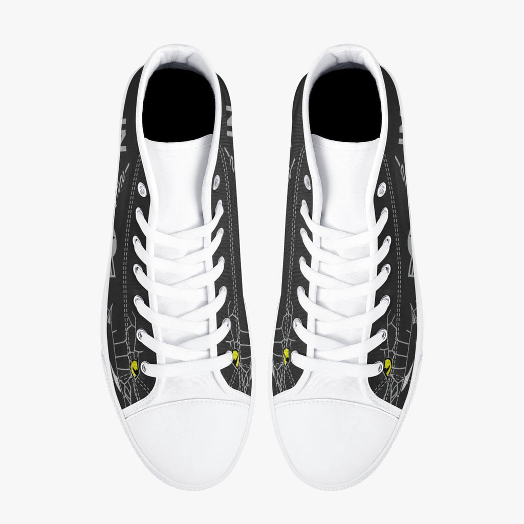 A-10 "Blacksnakes" High Top Canvas Shoes (Dark Theme) - I Love a Hangar