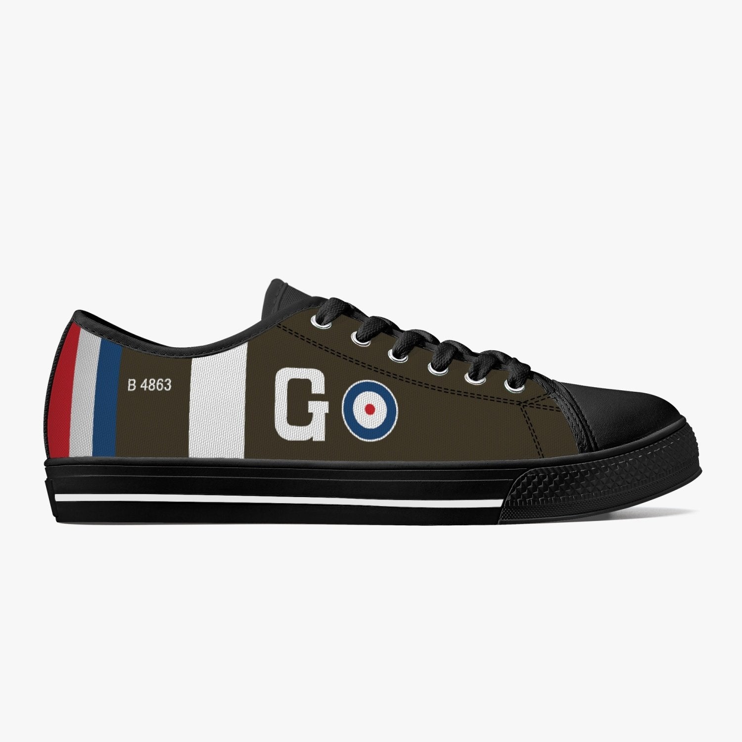 S.E.5a of James McCudden Low Top Canvas Shoes - I Love a Hangar