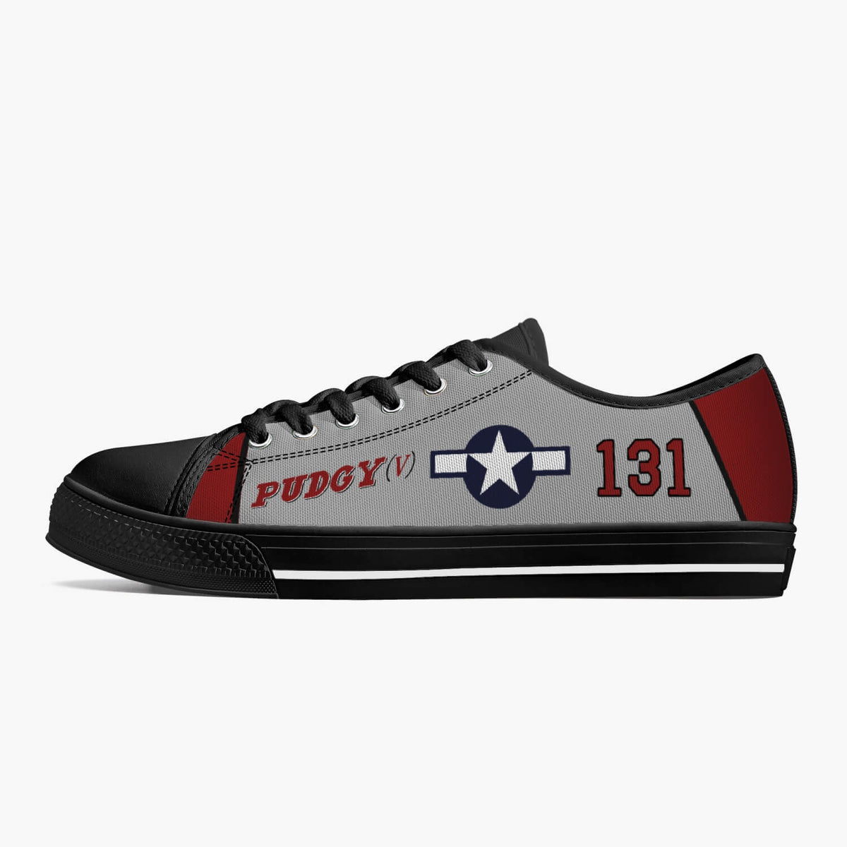 P-38 "Pudgy V" Low Top Canvas Shoes - I Love a Hangar