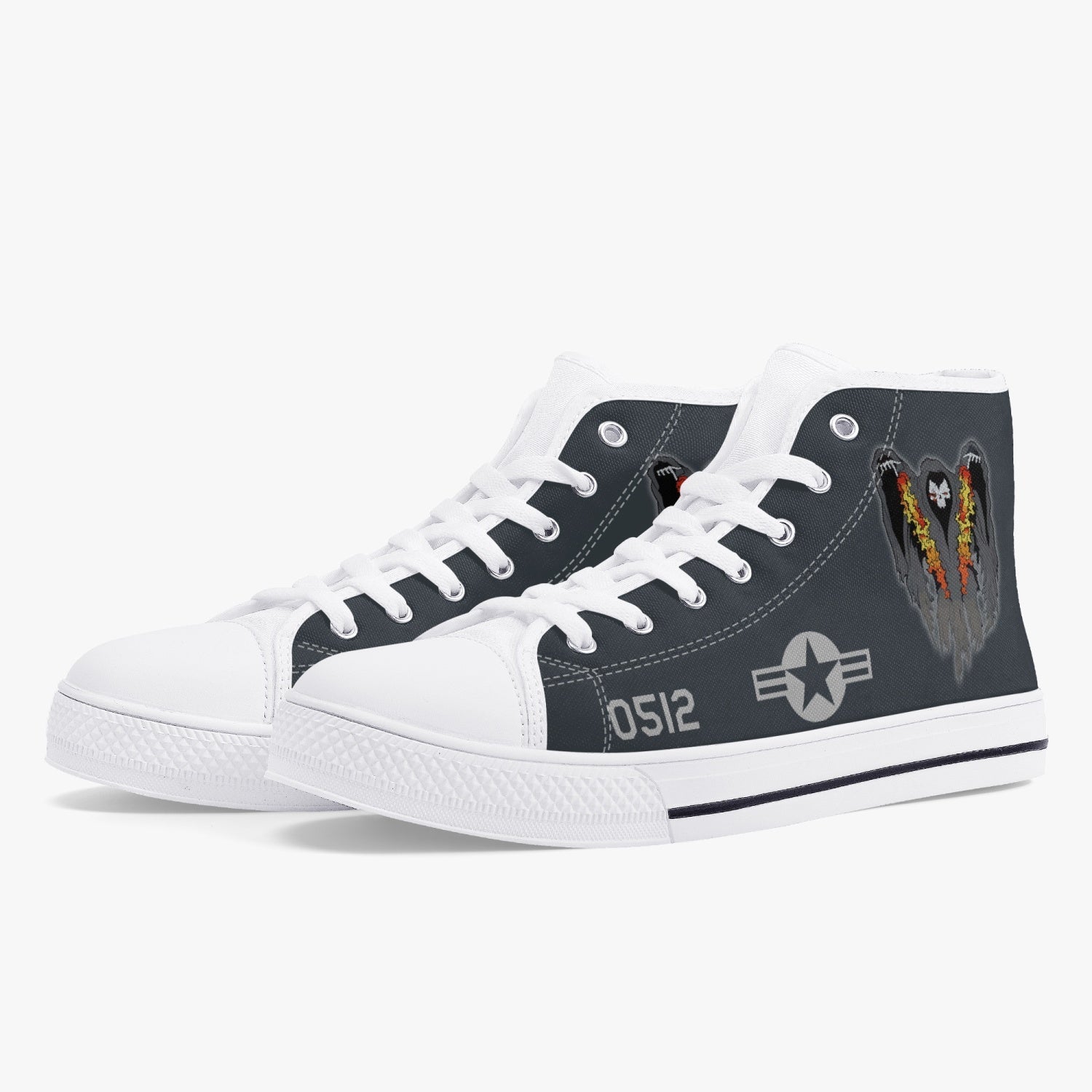 AC-130 "Spooky II" High Top Canvas Shoes - I Love a Hangar