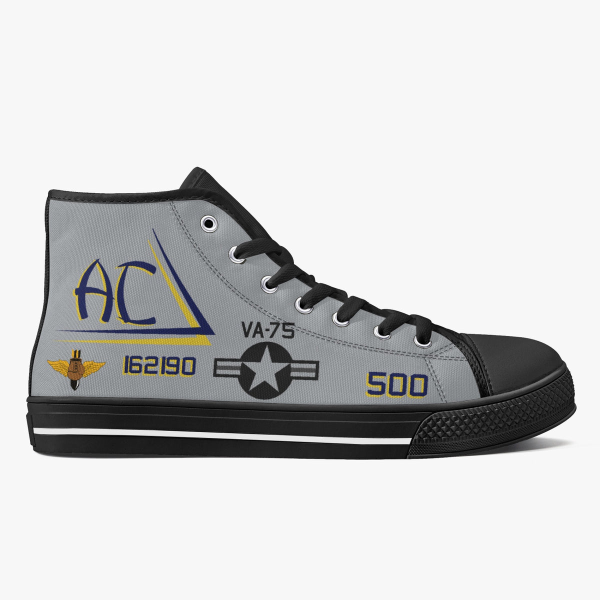 VA-75 "Sunday Punchers" High Top Canvas Shoes - I Love a Hangar