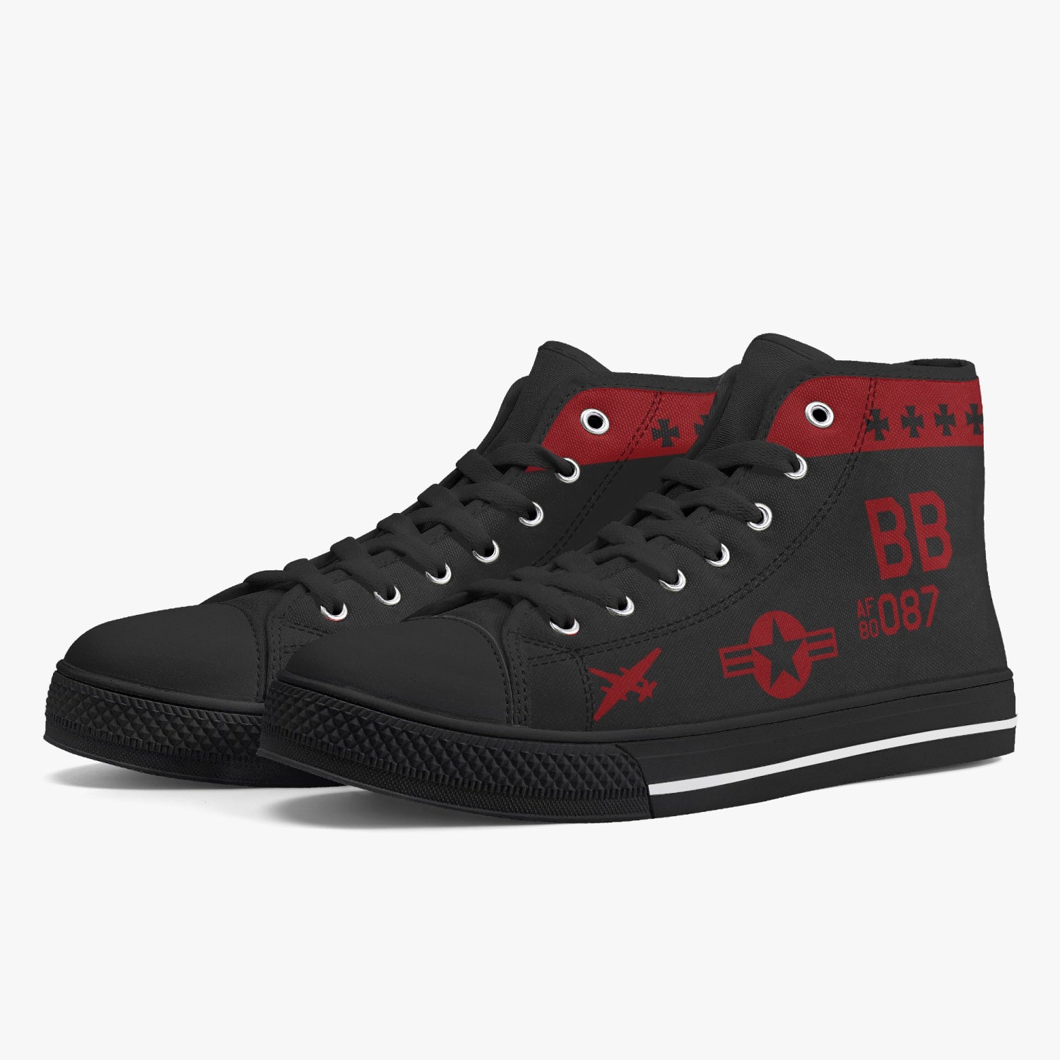 U-2 "Dragon Lady" High Top Canvas shoes - I Love a Hangar