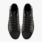 Bf-109 "Yellow 2" of Franz Stigler High Top Canvas Shoes - I Love a Hangar