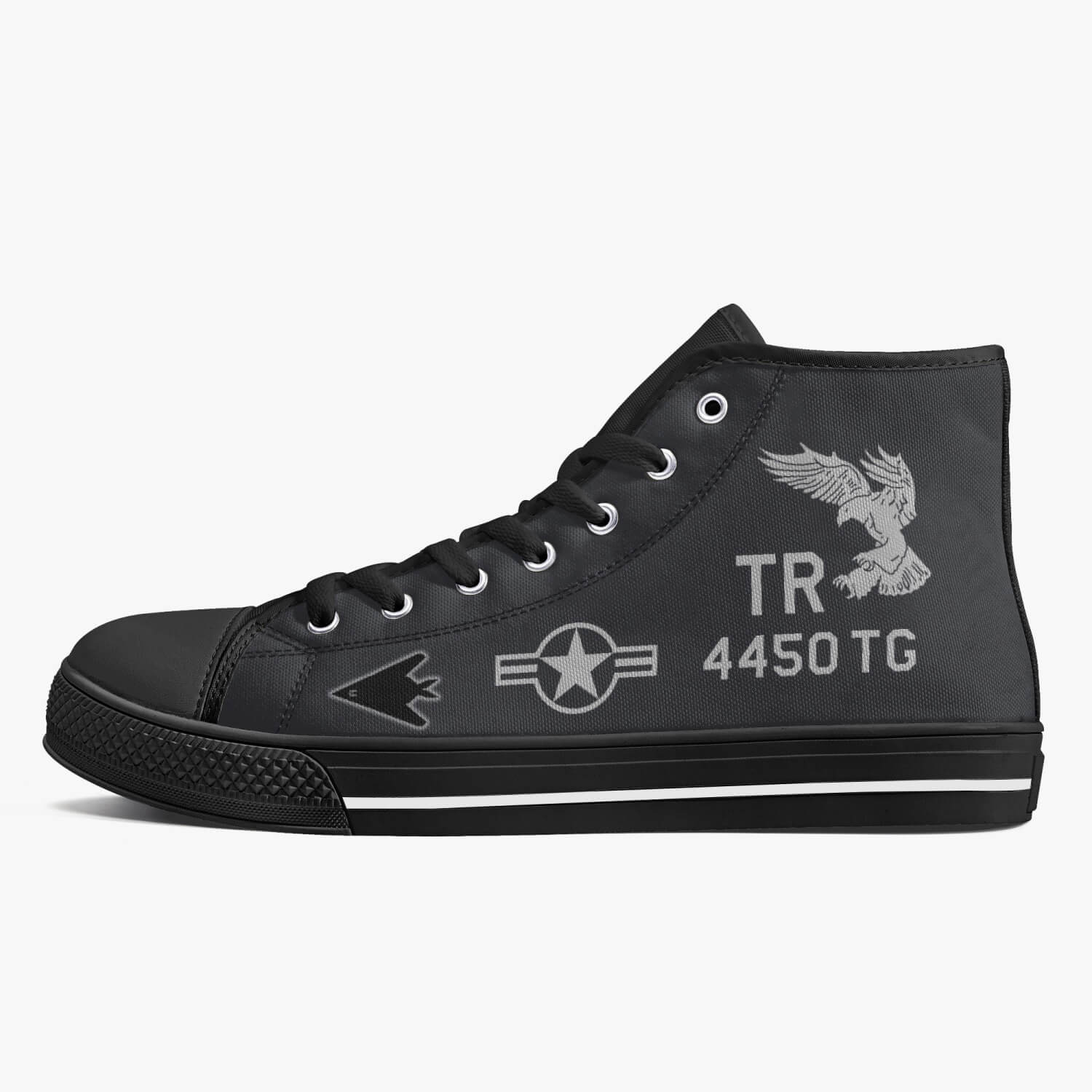 F-117 "Nighthawk" High Top Canvas Shoes - I Love a Hangar