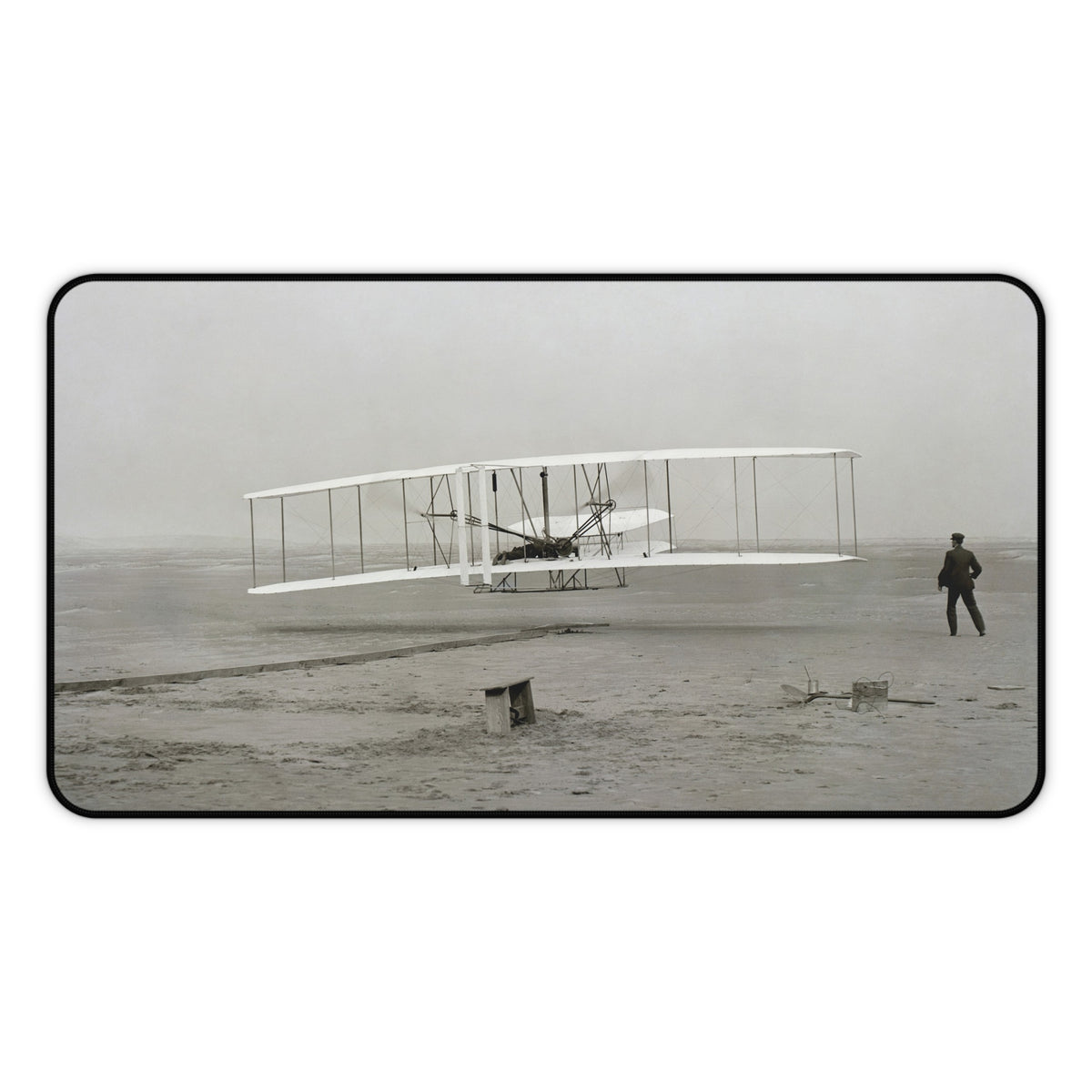 Wright Brothers Desk Mat - I Love a Hangar