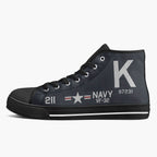 F4U Corsair of Jesse Brown High Top Canvas Shoes - I Love a Hangar