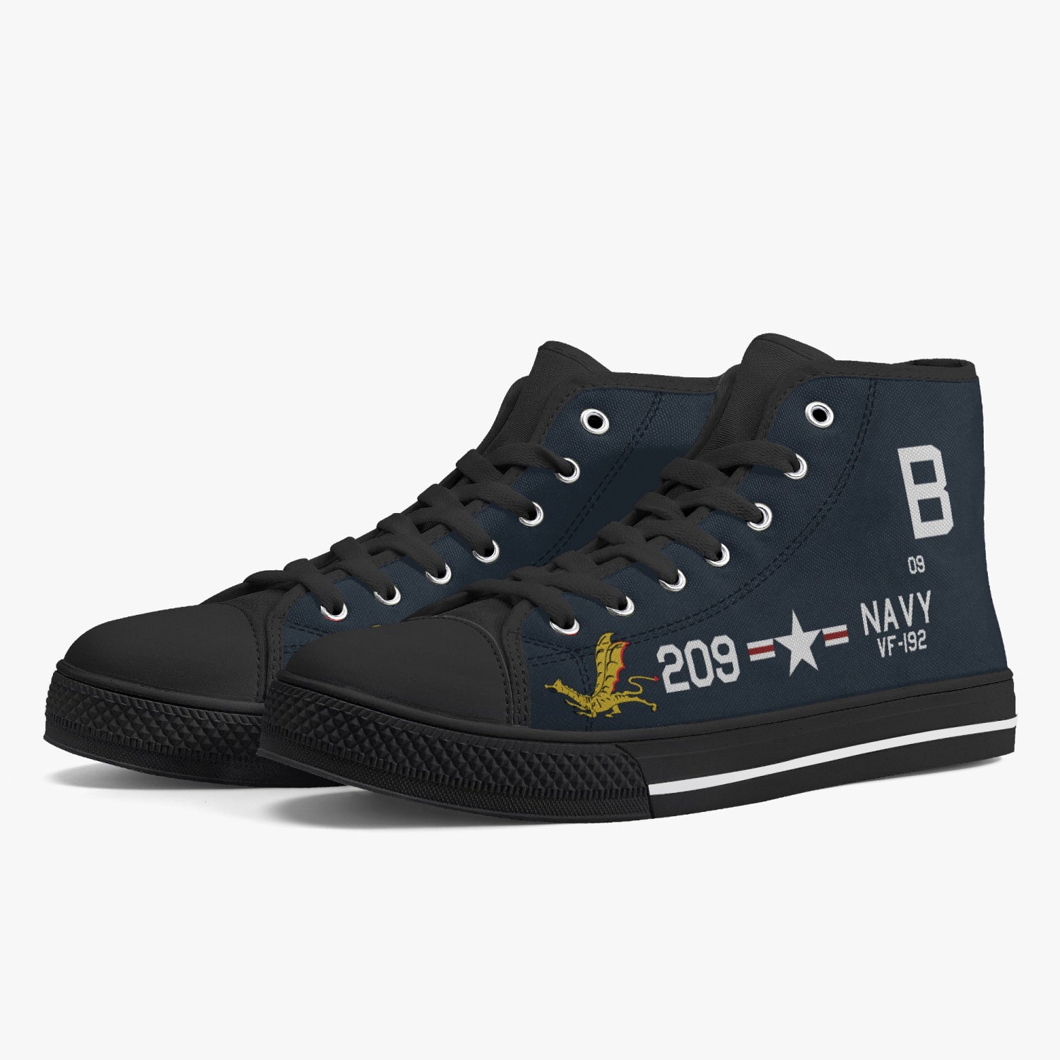 F9F-5 Panther "#209" High Top Canvas Shoes