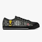 Bf-109 "Black 13" of Gunther Rall Low Top Canvas Shoes - I Love a Hangar