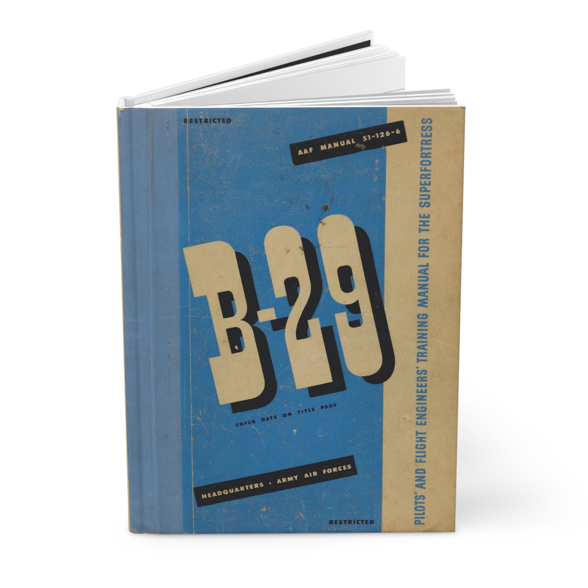 B-29 "Superfortress" Inspired Hardcover Journal - I Love a Hangar
