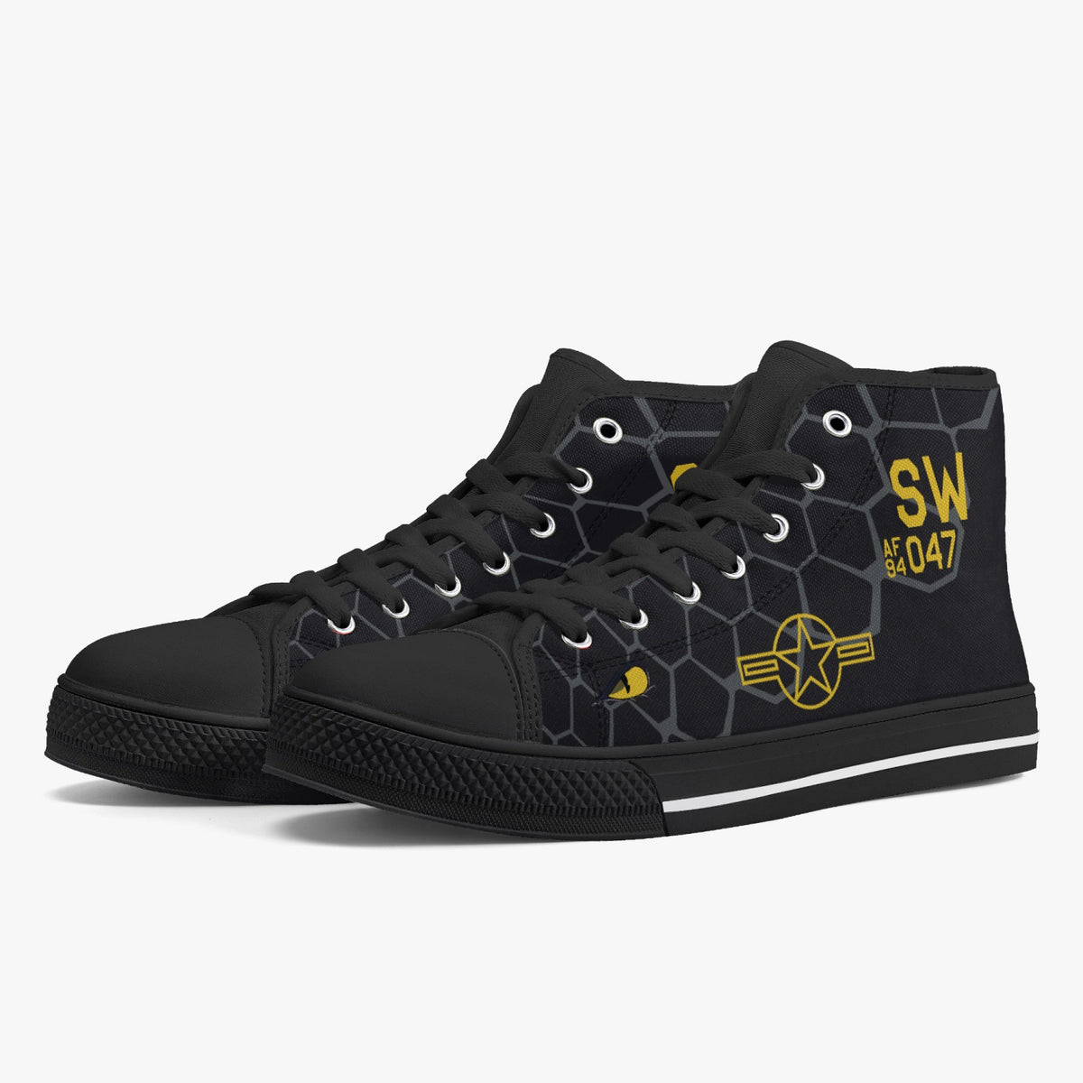 F-16 "Venom" High Top Canvas Shoes - I Love a Hangar