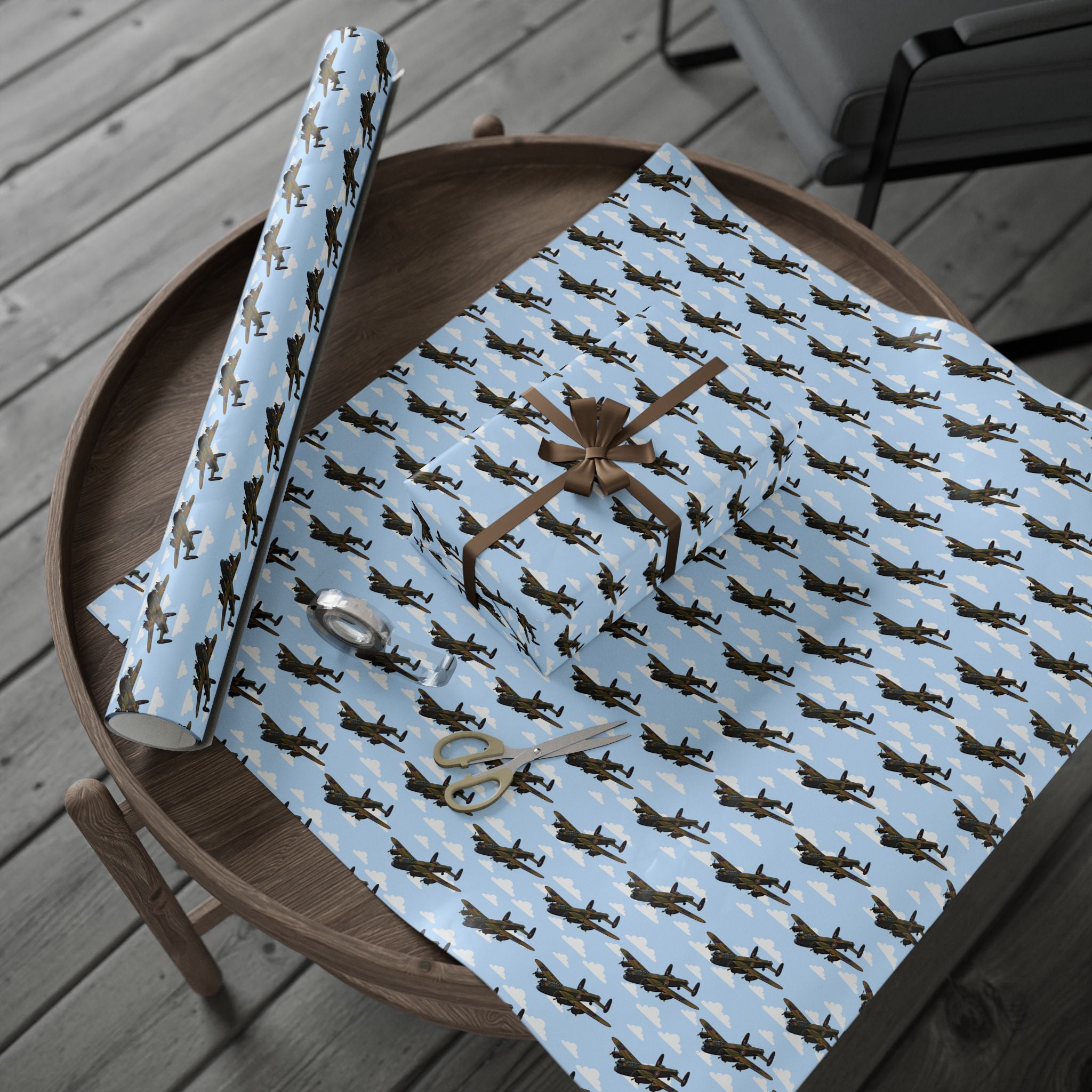 Lancaster Wrapping Paper - Sky Blue