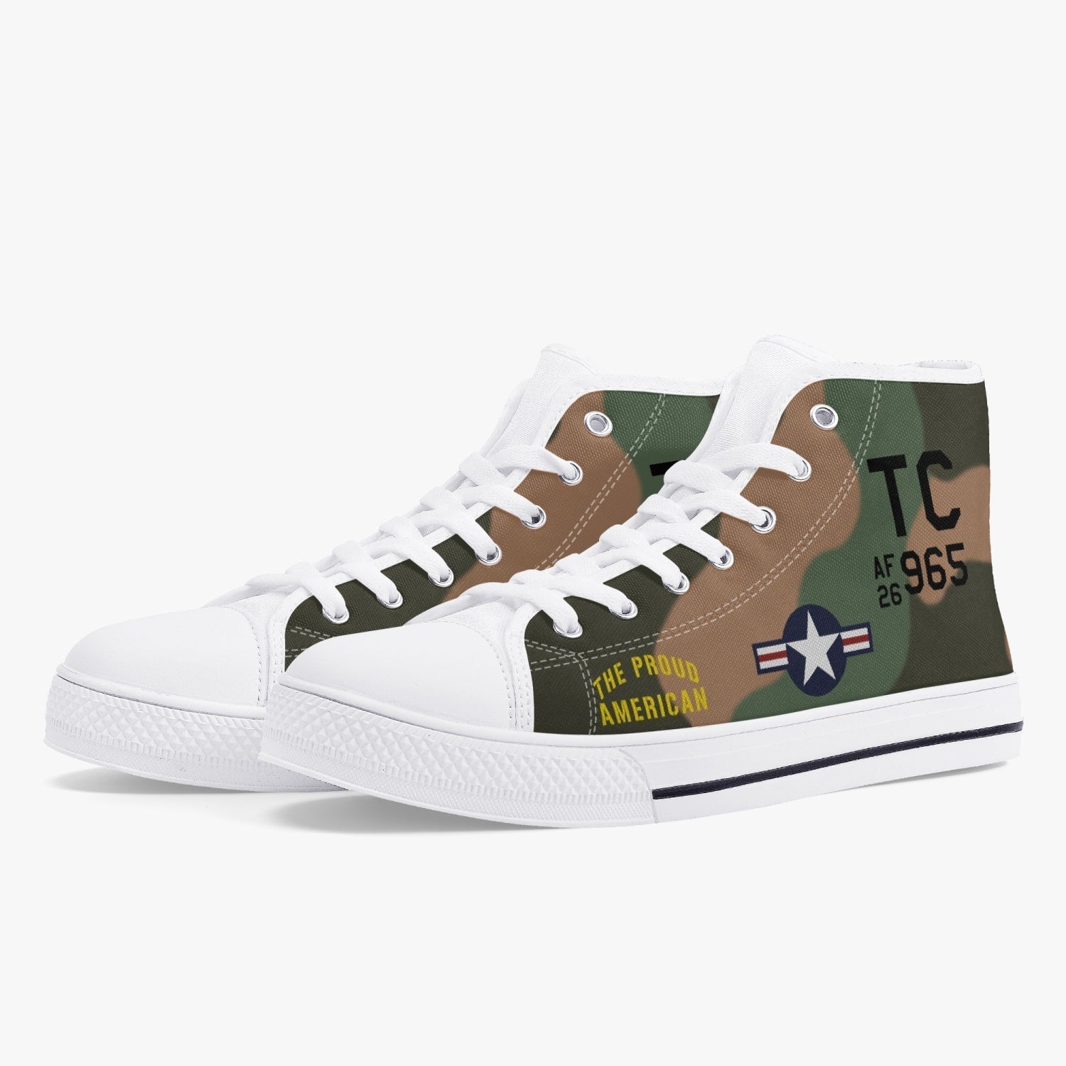 A-1 "The Proud American" High Top Canvas Shoes - I Love a Hangar