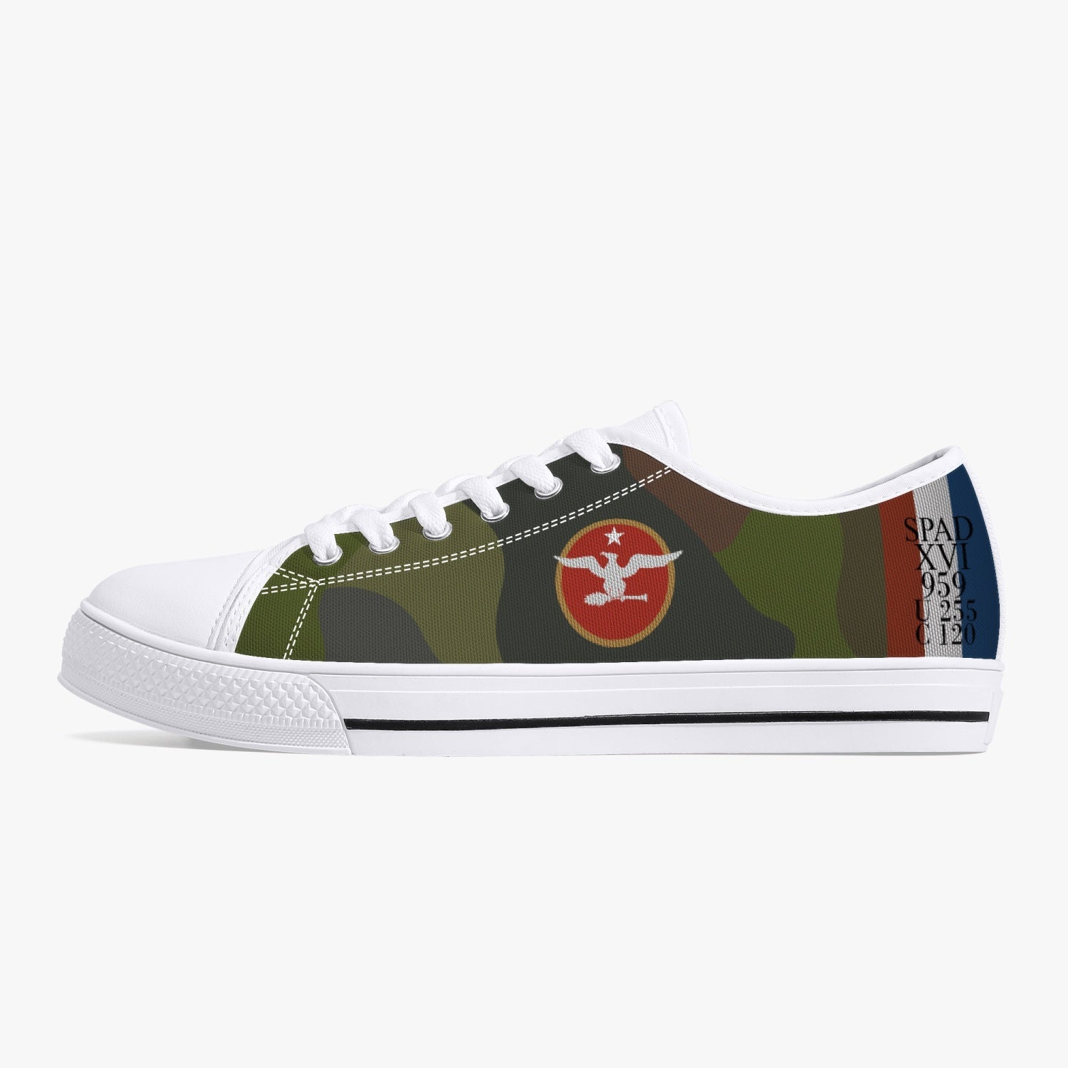 SPAD XVI of Billy Mitchell Low Top Canvas Shoes - I Love a Hangar