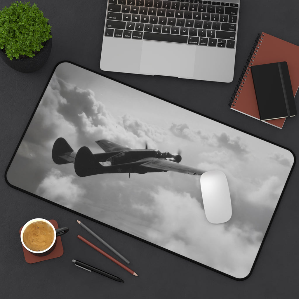 P-61 Black Widow Desk Mat - I Love a Hangar