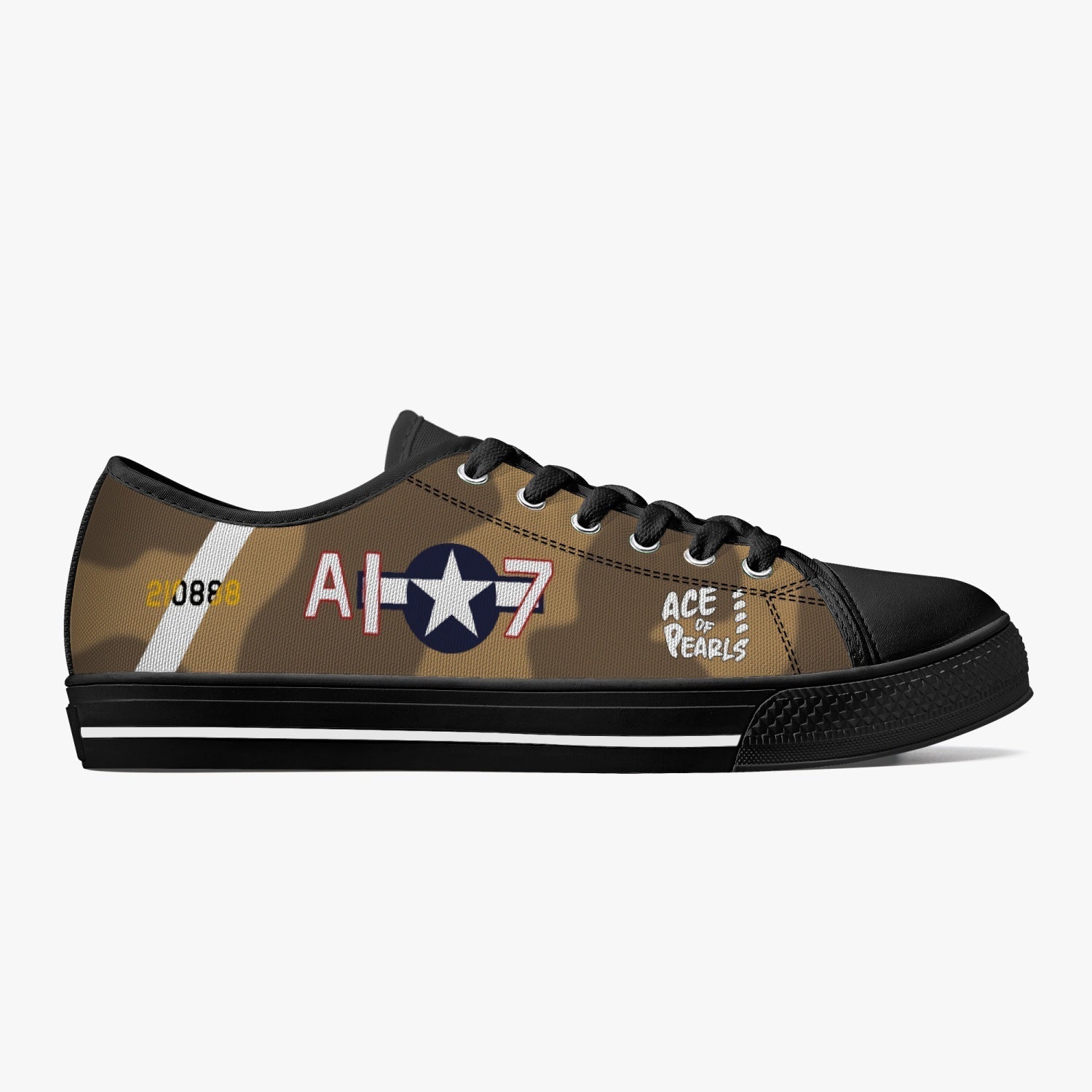 P-40 "Ace of Pearls" Low Top Canvas Shoes - I Love a Hangar