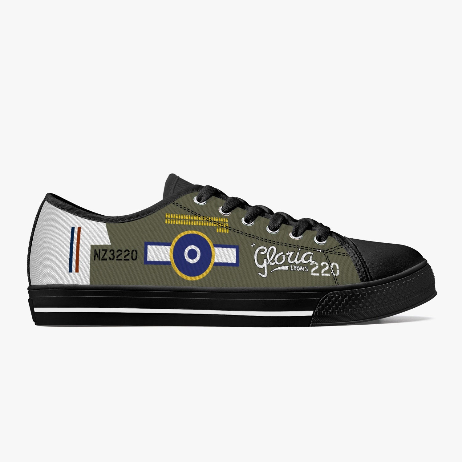 P-40 "Gloria Lyons" Low Top Canvas Shoes - I Love a Hangar